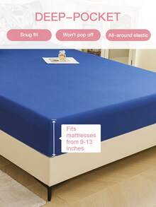 3/4件套鸟栖树印花床上用品套装，易护理超细纤维柔软床上用品套装，包含床笠（1件床单+1件床笠+半个枕套），纯色床笠，可选加大号、大号、标准双人床、单人床尺寸，深口袋设计，枕套最大可达11.8英寸，柔软透气，抗皱，提升睡眠质量，奢华酒店风格，送给父母和朋友的礼物，适合家庭和宿舍使用。