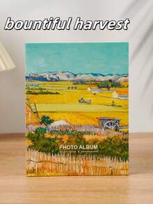 1 pieza - Tamaño 4R, estilos disponibles, 50 páginas interiores con 100 fotos, reversible, álbum de diseño de pintura al óleo, álbum de estilo de inserción, álbum conmemorativo de pintura al óleo, álbum de fotos de dibujos animados para niños