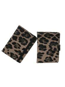 1pc RFID Anti Demagnetization Leopard Print Passport Clip, With Elastic Band To Tie The Passport Book. Multi Slot Airline Ticket Jacket. Convenient And Practical, Sturdy And Durable, ID Storage Bag. Home And Daily Necessities - Multicolor - View 7