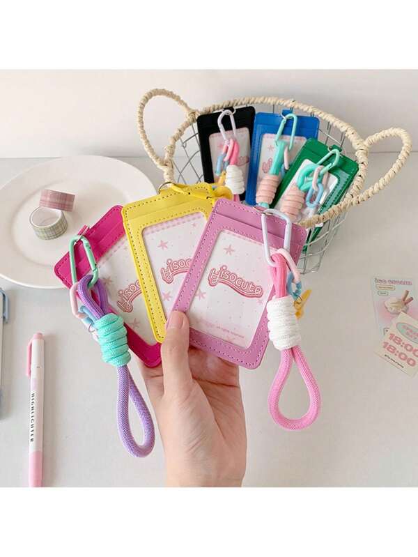 ID Card Holder Korean Version Star Hanging Decoration Star Chasing Small Card Display Pendant Student Meal Card Storage Card Holder