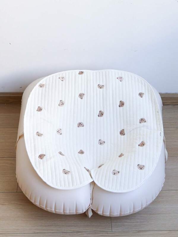 Almohada inclinada anti-regurgitación para recién nacidos, almohada de amamantamiento en forma de U inflable, colchoneta de almohada de alimentación