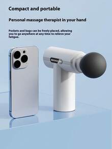 Digital Display Fascia Gun Mini Muscle Massager, Electric Massage Gun For Men & Women, Small Muscle Massager, Fascia Gun With Display, Mini Neck Massage Gun, Rechargeable Portable Professional Fascia Gun