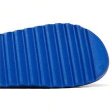 Adidas Chanclas Yeezy Slide Azure para hombre, de estilo informal, de espuma EVA cómoda y de estilo audaz, ID4133 - Azur - Ver 9