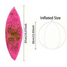 2PCS 20.47-Inch Pink Transparent Glitter Ball, Durable PVC Inflatable Pool Ball, Must-Have For Summer Parties And Beach Adventures, Ideal Party Decoration For Vacation, Beach Essentials, Beach Accessories, Pool Float - Pink - View 8