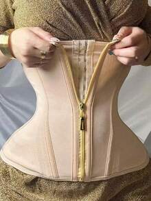 AIBOYING 1pc Women's Activewear Waist Trainer, Black Shaping Waist Belt, Waist & Hip Trainer Compression Band, Postpartum Shapewear Waist Cincher, Simple & Minimalist, Mesh Panel Gym Accessories For Belly Slimming Girdles, Lumbar Girdles For Belly Slimming Corset - 黑色 - 查看 10