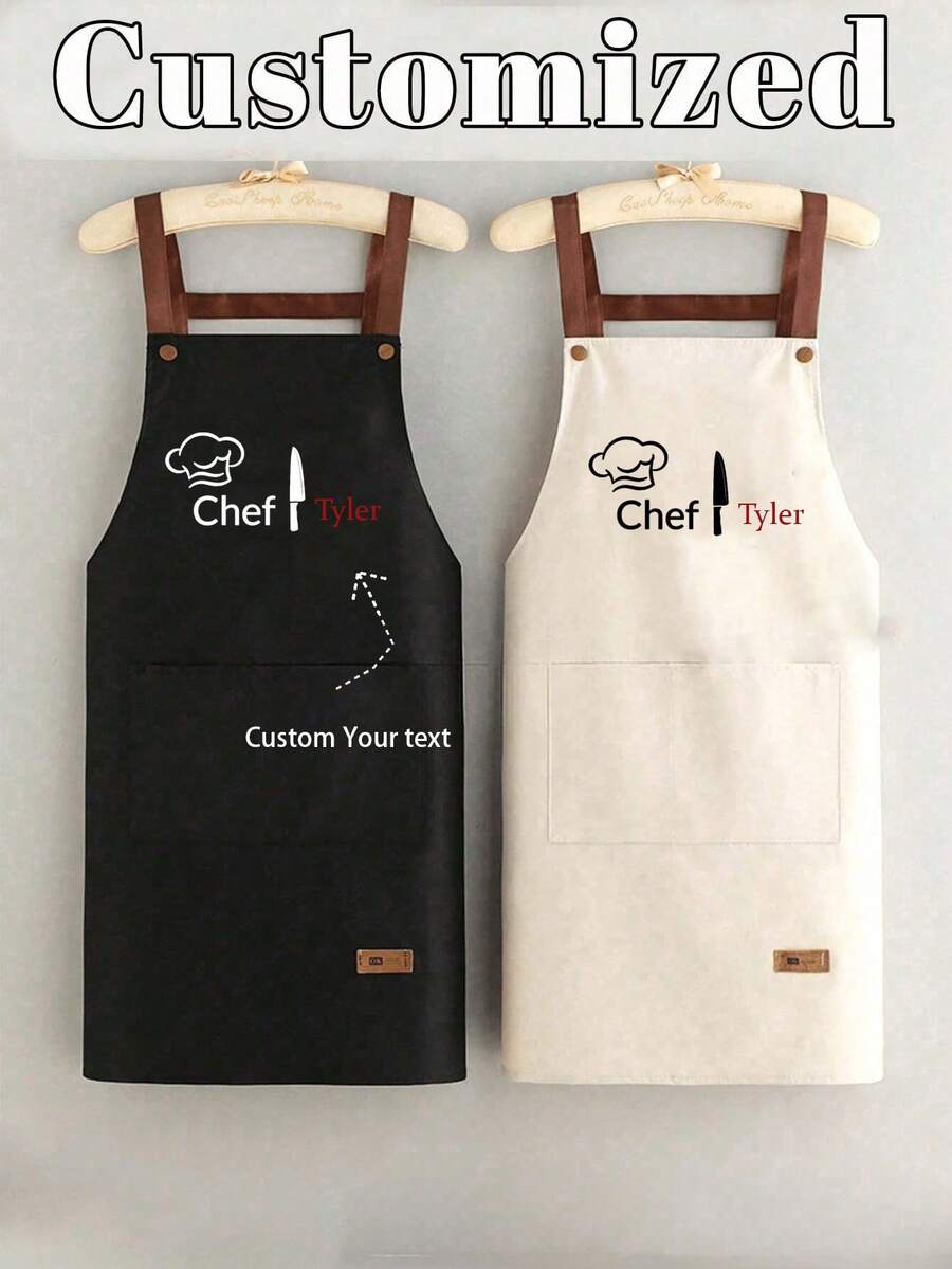 1 chiếc Tạp dề nấu ăn nhà bếp tùy chỉnh, Tạp dề in tùy chỉnh - Tạp dề nấu ăn cá nhân hóa, Tạp dề có logo tùy chỉnh, Tạp dề đầu bếp, Tạp dề có tên tùy chỉnh, Quà tặng cho thợ làm bánh, Tạp dề BBQ, Tạp dề nhà bếp, Tạp dề chống dầu polyester hiện đại, Tạp dề nhà bếp màu đen, Tạp dề polyester cho vườn, Nhà bếp và công việc nội trợ Hoàn hảo cho gia đình, nhà hàng và nấu ăn trong bếp, Thích hợp cho Ngày của Mẹ, Mùa cưới, Mùa tốt nghiệp, Quà tặng cho gia đình và bạn bè - Nhiều màu - Xem 1