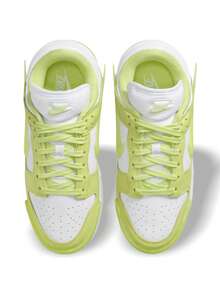 Nike Giày thể thao phong cách Retro Basketball Icon Light Lemon Twist Retro Hoops Style, đệm êm ái, lấy cảm hứng từ phong cách cổ điển DZ2794-700 - xanh lá cây và trắng - Xem 3