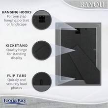 4x6 Cloudy White Picture Frame - Cape Cod Style 4 X 6 Photo Frame - Table Top Or Wall Mount - Bayou Collection - 1_ - View 3