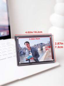 Soporte de escritorio para exhibir fotos instantáneas de 3 pulgadas, portafotos magnético de colores mini, accesorio decorativo creativo para el hogar