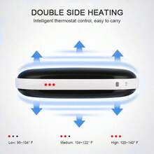 USB充电式便携式暖手宝，三档温度可调，持久保暖，冬季必备好礼，送给亲朋好友的理想之选。