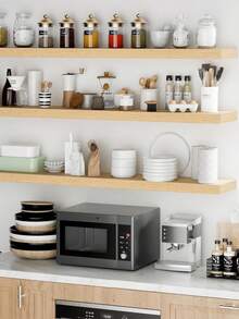 1 Stück verstärkte Schwebende Regale für die Wand, große weiße Wandregale mit Schwerlast-Halterungen, tiefe wandmontierte Aufbewahrungs- und Ausstellungsregale für Schlafzimmer, Wohnzimmer, Küche, Büro