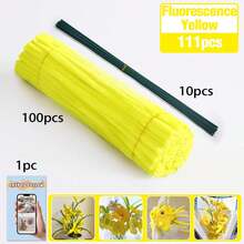 30厘米绿色花茎铁丝+视频教程，60色雪尼尔绒条，适合万圣节、返校季，30厘米彩色绒条手工材料，雪尼尔绒条，毛绒金属丝扎带，价格实惠，品质优良 - 彩色 - 查看 23