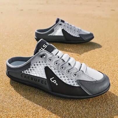 【尺码偏小1-2码】男士时尚舒适运动凉鞋，多功能家居拖鞋，室内拖鞋，柔软鞋垫，透气内衬，适合室内、度假、日常穿着、户外运动、夏季穿着，时尚款式特价优惠