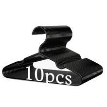 10 件塑料衣架，11 英寸 - 防滑衣架，塑料衣柜衣架，可连接衣架，多功能衣架，耐用坚固的衣架 - 彩色 - 查看 11