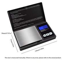 1 pieza Báscula digital de joyería de alta precisión, báscula de bolsillo portátil, báscula de pesaje de 200g/0,01g de precisión, con función de tara y pantalla, adecuada para pruebas de gemas, fabricación de joyas, uso de laboratorio, pesaje preciso, diseño de moda, botones fáciles de usar, requiere 2 baterías AAA (baterías no incluidas) - Multicolor - Ver 12