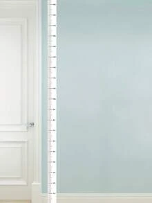 现代墙高卷尺 - 耐用 PC 材质，易读标记，可书写和重复使用，适用于房间和墙壁装饰、家居装饰、装饰测量工具、时尚设计、精密测量工具、现代装饰、高品质材料、DIY 爱好者墙贴墙贴贴纸房间装饰