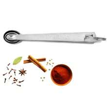 10PCS Stainless Steel Mini Measuring Seasoning Dry And Liquid Ingredients Spoon - Silver - View 8