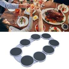 360° Rotating Serving Tray - Premium Lazy Susan Turntable For Dining Tables & Kitchen Storage | Space-Saving Spinning Organiser For Condiments, Spices & Snacks | Non-Slip Stable Design - Multicolor - View 9