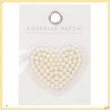 Elegant Pearl Heart Adhesive Patch For DIY Crafts And Fashion