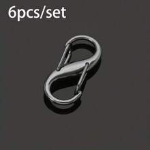 4/6件S型弹簧扣,8字扣,可调节链条扣,金属合金登山扣,多功能扣 - 彩色 - 查看 18