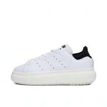 Adidas Stan Smith PF Shoes Women Sneakers Cusal Campus Shoes Casual Soft Sole Lace-Up Low-Top Leather Sporty Comfortable Anti-Skid Outdoor Sneakers IE0450 - Cloud White /  / Core Black - View 1