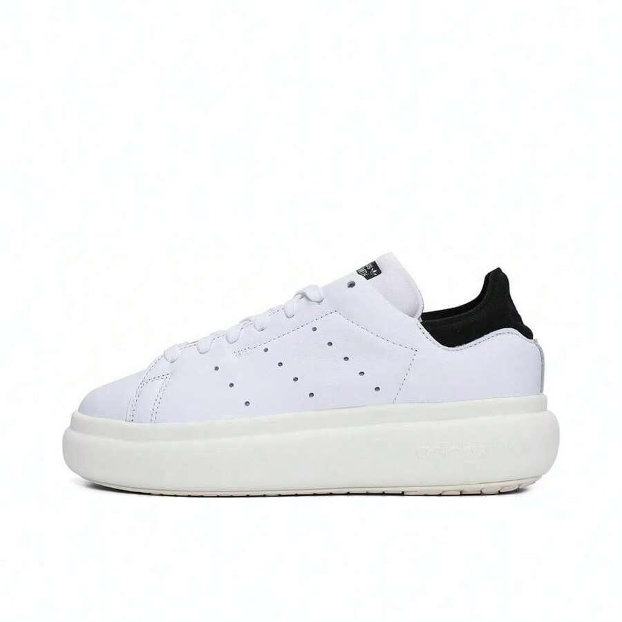 Adidas Stan Smith PF Shoes Women Sneakers Cusal Campus Shoes Casual Soft Sole Lace-Up Low-Top Leather Sporty Comfortable Anti-Skid Outdoor Sneakers IE0450 - Cloud White /  / Core Black - View 1
