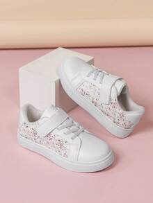 1 Pair Cute Floral Patchwork Casual Fashion Children Outdoor Sports Shoes - White - View 9