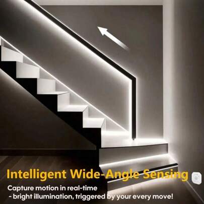 Acosh Neon LED Motion Sensor Step Light, White Neon Flex Strip With USB Interface, 1-5m Adjustable Length For Staircase, Hallway, Balcony, Wedding Decor, Indoor/Outdoor Use, Staircase Lighting | Modern Lighting Design | Flexible Neon Flex Strip, LED Lights For Stair