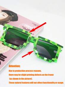 1 set di 24 articoli per feste, inclusi 12 occhiali da gioco e 12 braccialetti, perfetti come regali per feste di compleanno, decorazioni per feste e regali per giocatori adulti in stile cartoni animati, set di occhiali per feste di Ognissanti/Natale, forniture per feste, accessori per foto