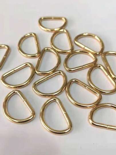 10 piezas de anillos en D de metal, para hacer carteras, hebillas de metal en forma de D, para correas, cinturones, carteras, manualidades, collares para mascotas, accesorios de hardware para mochilas