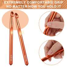 1/3pcs Large Crochet Hook, 15mm 12mm 10mm Aluminum Crochet Big Huge Crochet Hooks For Chunky Yarn Crochet Needles Big Standard Size Crochet Hooks