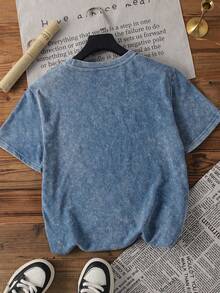 Women's New Round Neck Short Sleeved Plus Size Summer, Casual Style Containing Cotton Printed Plus SizeIncluding Cotton Round Neck T-Shirt, Sweet And Gentle Temperament, Slim And Comfortable Summer Tops, Suitable For Daily Casual Wear, Graphic Tees Women