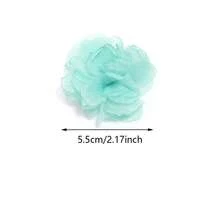 10 bông/gói 5cm hoa voan thủ công, thích hợp để làm hoa đeo tay, bó hoa, vòng tay, trang trí vòng cổ, quần áo, giày dép, túi xách và phụ kiện DIY - Nhiều màu - Xem 10