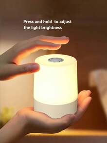 可调光触摸床头灯，三色暖白光LED灯，USB充电，便携式触摸夜灯，迷你灯，情人节礼物，卧室、客厅和书桌装饰