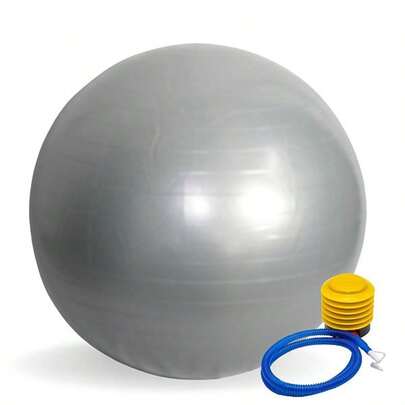 Bola Pilates Yoga Abdominal 75cm com Bomba manual para Inflar
