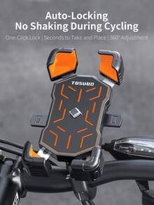 1 pieza Soporte de teléfono automático con sensor de apertura y cierre TOSUOD, ajustable en múltiples ángulos, agarre estable, apto para varios dispositivos, excelente para bicicletas, motocicletas y vehículos eléctricos - Multicolor - Ver 2
