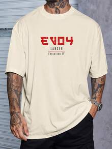 Oversized Streetwear T-Shirt JDM EVO 4 Lancer Evolution Tunada REF 7251 VEST NERD - 卡其色 - 查看 2