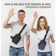 Mini Sling Bag For Men Women, Waterproof Utility Crossbody Backpack Chest Bag For Hiking Travel Sports Running