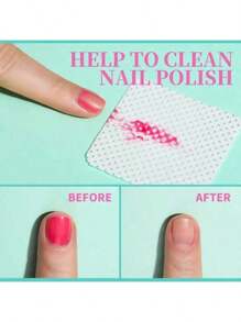 1000-Pack Gel Nail Polish Remover Cleaning Pads, Lint-Free Nail Polish Remover Wipes, Cleaning Cotton Towels, Manicure Cleaning Cloths, Bottle Cleaning Towels - Black - View 7