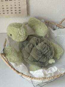 可爱奶油色海龟毛绒玩具海龟填充动物玩具海洋动物娃娃柔软枕头，非常适合装饰床或沙发，是婚礼和派对的理想礼物，是送给孩子女孩生日节日的完美礼物，柔软女孩、海龟玩具、女孩玩具、填充玩具、女孩玩具、It Girl、儿童沙发床、果冻猫、幼儿玩具