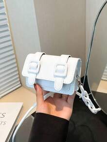 2024 Autumn/Winter Fashionable Miniature Lipstick-Shape Candy Crossbody Bag For Women, Versatile Small Shoulder Bag , New Year - 米色 - 查看 5