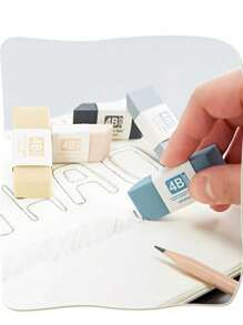 2 pezzi Gomme da cancellare minimaliste, assortimento casuale, alta qualità morbide e pulite, forniture per l'arte, forniture scolastiche, articoli di cartoleria, premi e regali