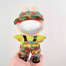 [Nur Outfit] 17 CM LABUBU austauschbares Outfit Set, 1./2./3. Generation Schlüsselanhänger Anhänger Blindbox Sammlerfigur für LABUBU Puppe, personalisiertes Set für LABUBU (Puppe und Schuhe nicht enthalten) - Verschiedenfarbig - Übersicht 10