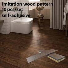 Self-Adhesive Floor Tiles, Easy Installation, Waterproof & Scratch Resistant, Suitable For Bedrooms, Kitchens – 10pcs, 15.7 X 5.9 Inches - Multicolor - View 2