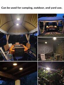 Outdoor Solar Hanging Light With Remote Control, Waterproof Solar Powered Shed Light, Bright And Soft, Solar Hanging Shed Light, Suitable For Barn, Storage Room, Patio, (1/2 Lights) - Black - View 8