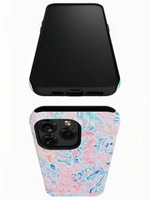 Blue And Pink Warm Water Design Film 2-In-1 Phone Case - Compatible With IPhone17,17Air,17pro,17pro Max, 16, 15, 14ProMax, 13, 13Pro, 13ProMax, 12, 12Pro, 12ProMax, 11, 11Pro, 11Pro And Galaxy S25/S25 Plus/S25 Ultra/S24/S24 Plus/S24 Ultra/S24 FE/S23/ S23+/S23 Ultra/S22/S22+/S22 Ultra/S21/S21+/S21 Ultra/S20 ULTRA/A71/A56/A55/A54/A53/A52/A34/A26/A15/A16/A14/A13/A06Maxand Is A Thoughtful Birthday Gift For Your Girlfriend, Boyfriend And Friends. - 彩色 - 查看 2