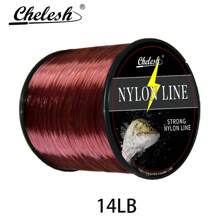 Chelesh 1093yds, 546yds Nylon Monofilament Line, High Strength, Abrasion Resistant, Transparent, Gray, Burgundy 3 Colors Available, 6LB-38LB Strength Options, Smooth Fishing Line, Handmade DIY Beading Thread