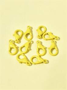 10pcs/50pcs/100pcs Enameled Colorful Zinc Alloy Lobster Clasp, DIY Necklace Bracelet Bag Charm Connector Accessories - Lobster Clasp - View 5