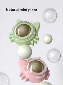 1 件装猫薄荷球趣味可舔猫零食猫薄荷球小猫玩耍咀嚼清洁牙齿玩具适用于中小型猫宠物用品