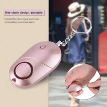 Alarma de seguridad personal, llavero de autodefensa de emergencia con luz LED de 130 dB, alarma de seguridad de emergencia para mujeres, hombres, trabajadores nocturnos y corredores. - Rosa - Ver 3